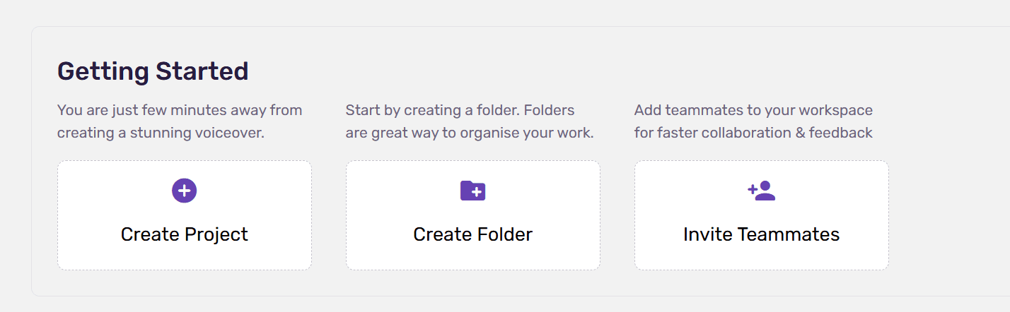 Murf AI homepage showing professional voice studio for content creators